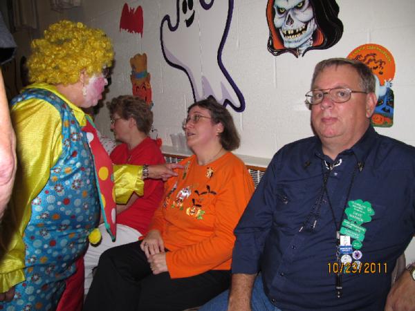 "I'm not clowning around girlie!"  Dave is a little concerned.